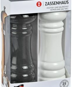 Zassenhaus Mühlen-Set Berlin Schwarz/weiß Glänzend