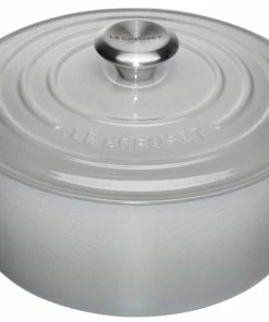 Le Creuset Bräter Signature Rund In Perlgrau