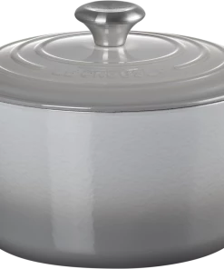 Le Creuset Hoher Bräter Signature Rund In Perlgrau