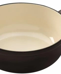 Kuhn Rikon Caquelon Induktion Gusseisen Schwarz 24cm