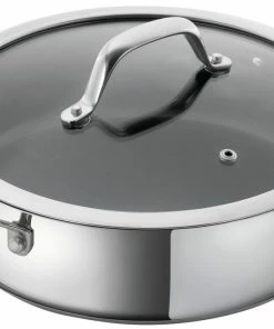 Kuhn Rikon Allround Servierpfanne Beschichtet Mit Glasdeckel 28 Cm