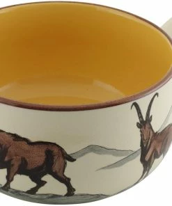 Kuhn Rikon Caquelon Steinbock Rand Dunkelbraun ø 20cm