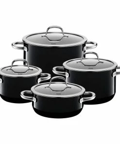 Silit Kochtopfset Passion Black, 4-teilig