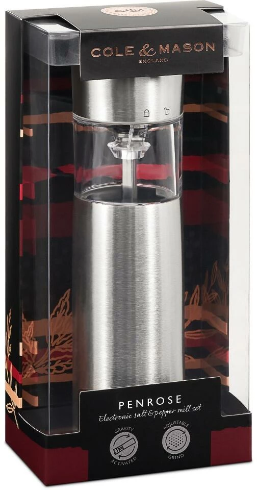 Cole & Mason Penrose Elektrische Salz- Und Pfeffermühle, Ungefüllt, 21 Cm – Bild 13