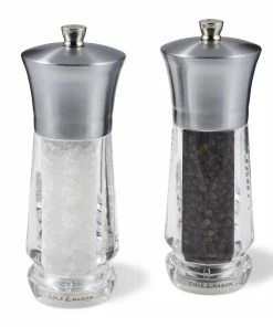 Cole & Mason Exford Nickel Salz- Und Pfeffermühle Geschenkset, 16 Cm