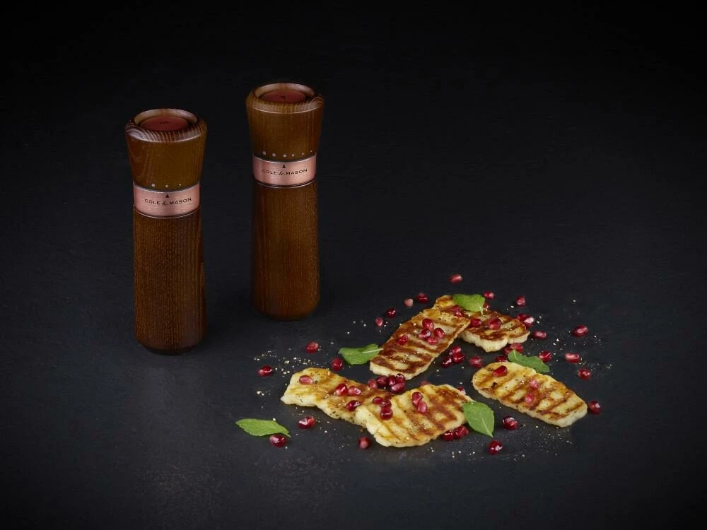 Cole & Mason Lyndhurst Chestnut & Rosé Gold Salz- Und Pfeffermühle Geschenkset, 18,5 Cm – Bild 9