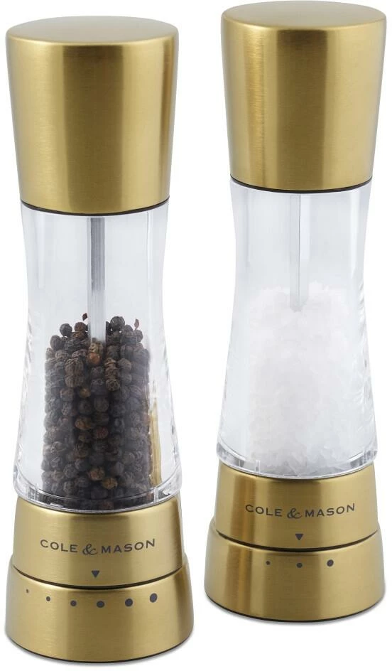 Cole & Mason Derwent Gold Salz- Und Pfeffermühle Geschenkset, 19 Cm