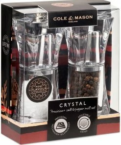 Cole & Mason Crystal Salz- Und Pfeffermühle Geschenkset, 12,5 Cm