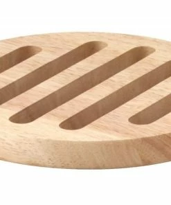 Continenta Untersetzer Rund Aus Gummibaumholz