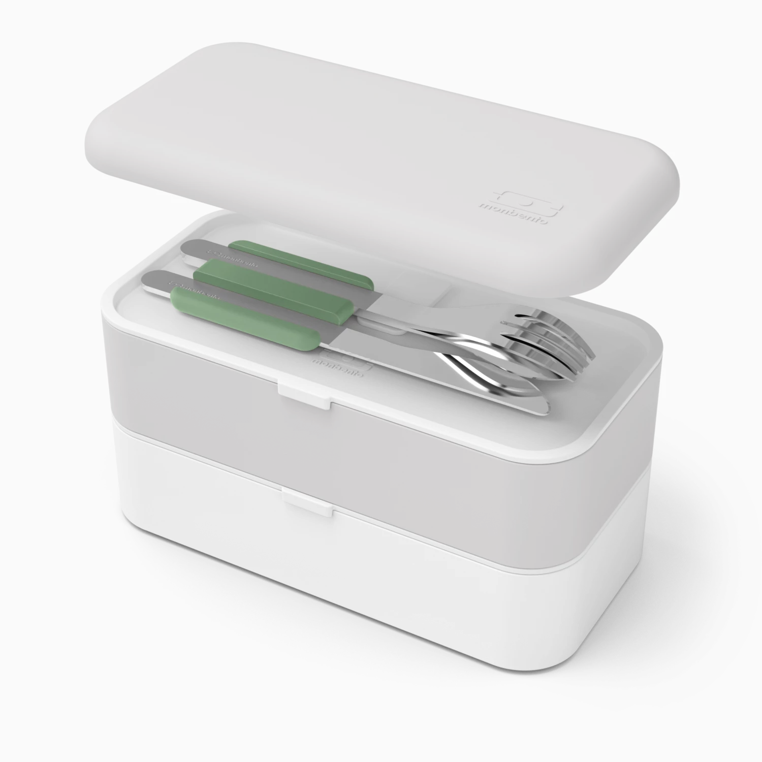 Monbento Slim Box Besteck In Grün Natural – Bild 5