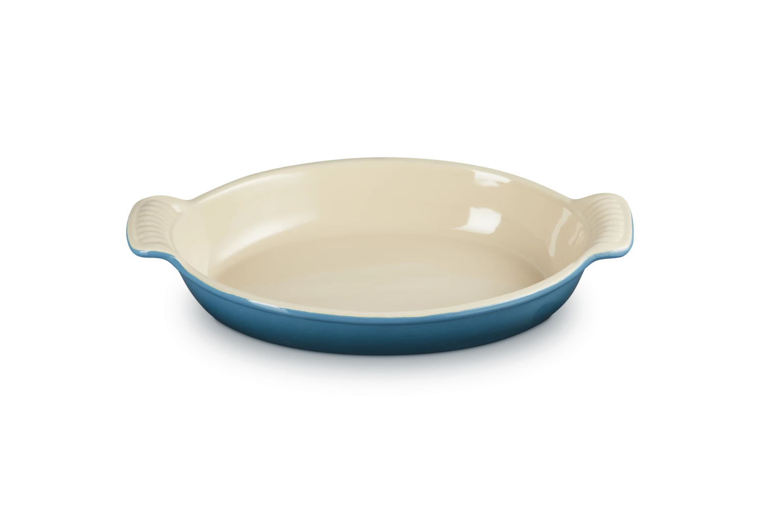 Le Creuset Auflaufform Tradition Oval In Deep Teal – Bild 2