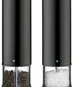 Cilio Pfeffer- & Salzmühle BERGAMO Elektrisch, Schwarz Im Set