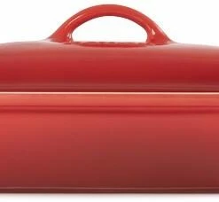Le Creuset Auflaufform Tradition Mit Deckel, Rechteckig In Kirschrot