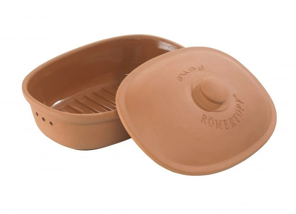 Römertopf Brot-Frische-Topf Oval Terracotta, Medium – Bild 2