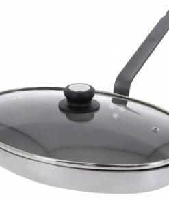 De Buyer Antihaft-Fischpfanne Choc Resto Induction Mit Glasdeckel, 36 Cm