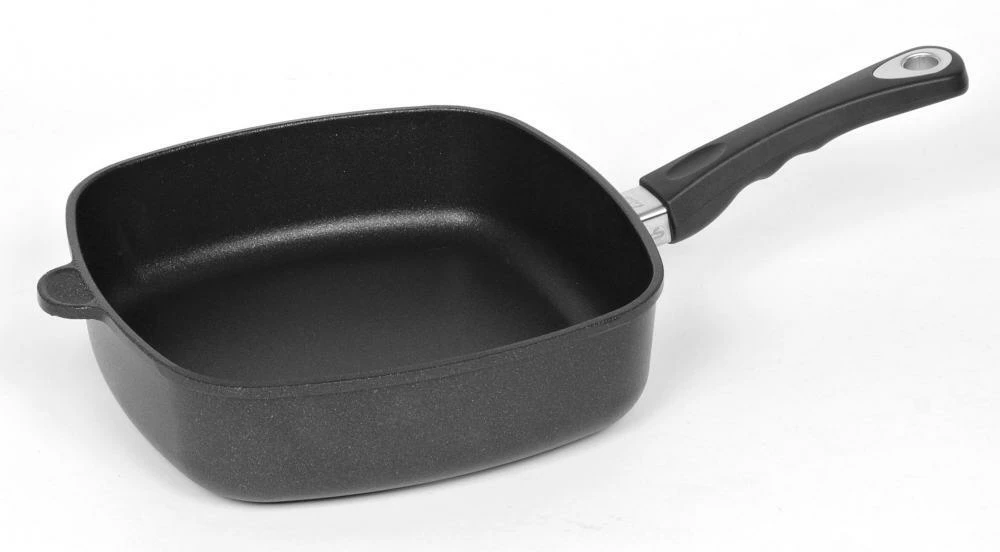 AMT Gastroguss AMT Eckpfanne Hoch Aus Aluguss Mit Stielgriff