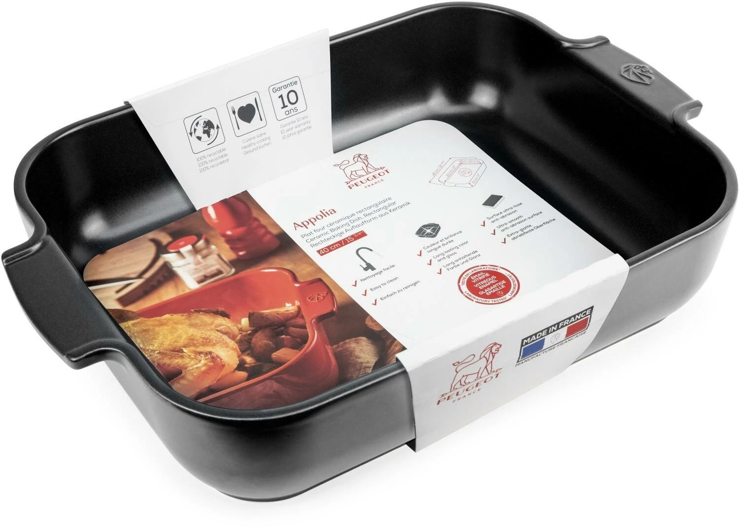 Appolia Auflaufform Rechteckig In Satin-schwarz – Bild 10