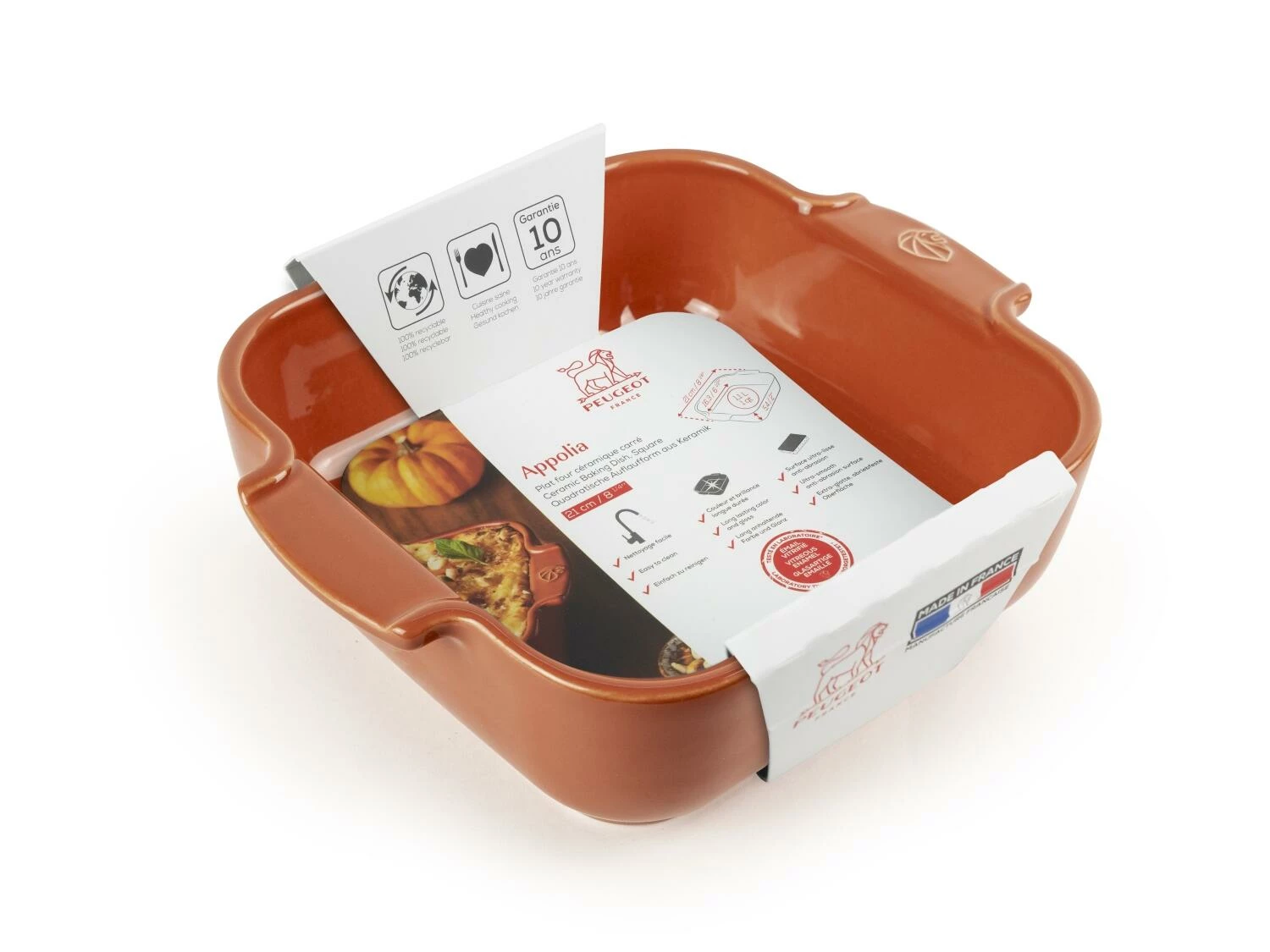 Appolia Auflaufform Quadratisch In Terracotta – Bild 2