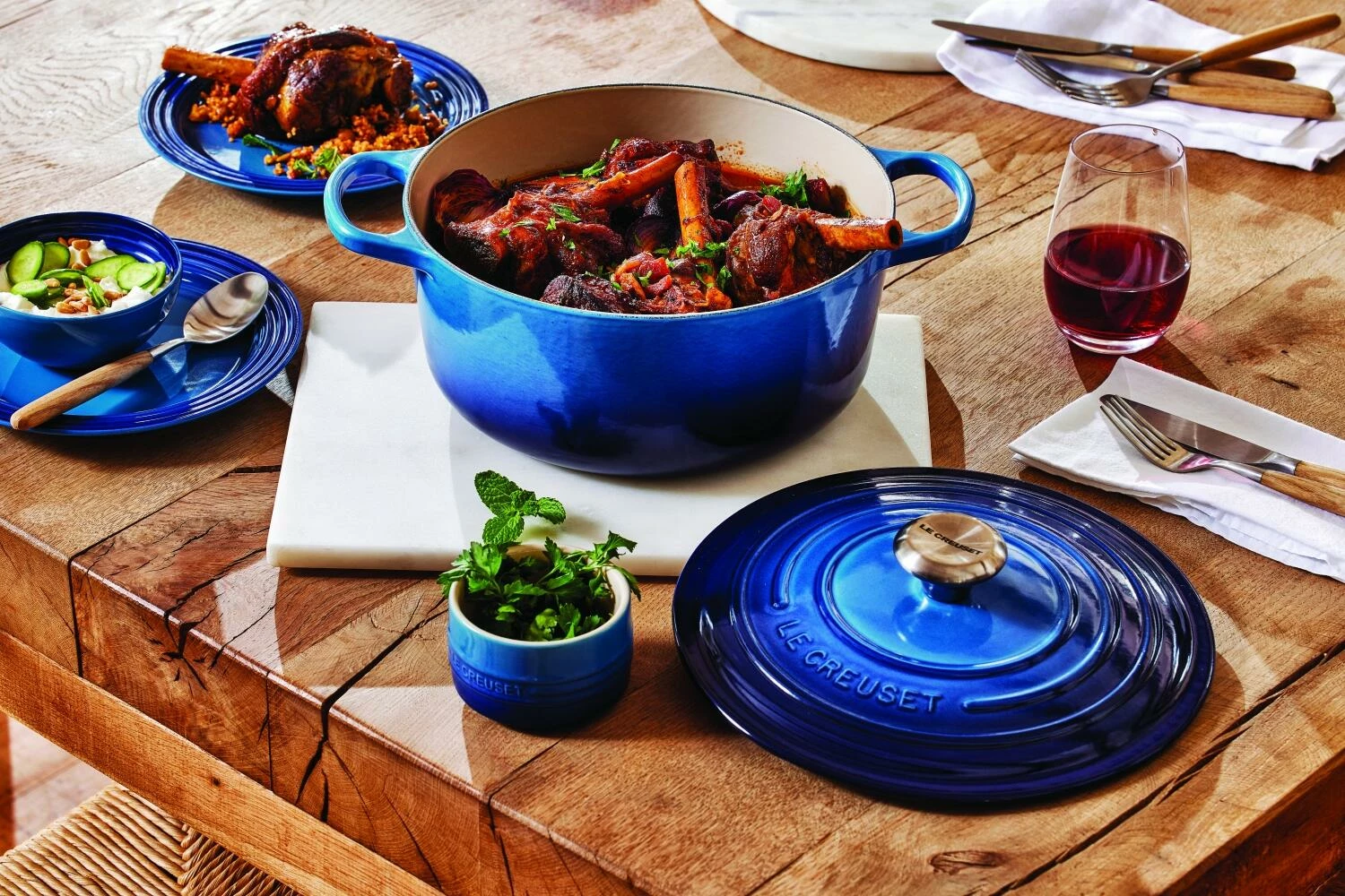 Le Creuset Bräter Signature Rund In Azure – Bild 9