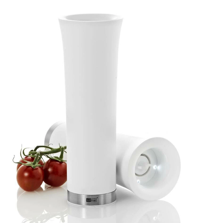 AdHoc Elektrische Pfeffer-/Salzkippmühle Milano In Weiß – Bild 2