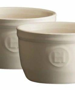 Emile Henry Töpfchen Nr. 9 In Ton, 2er Set