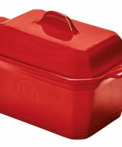 Emile Henry Foie Gras Terrine Mit Presse In Granatapfel