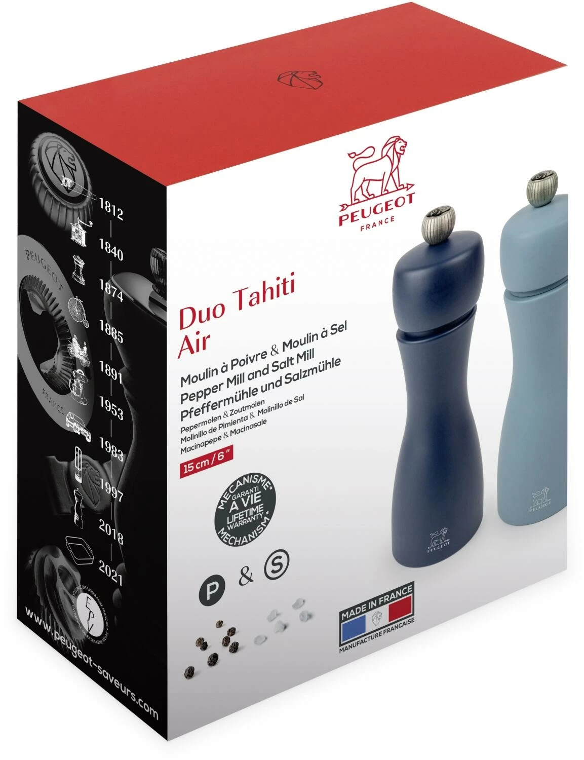 PEUGEOT Tahiti Duo Mühlenset Luft, Nachtblau & Himmelblau – Bild 15