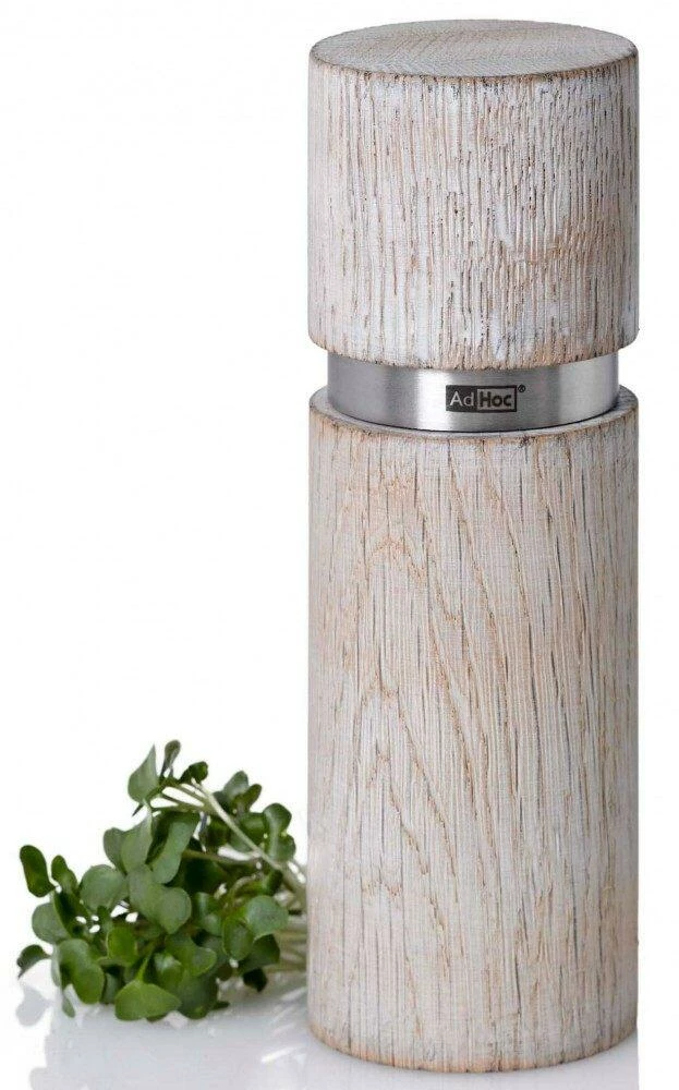 AdHoc Pfeffer- Oder Salzmühle Textura Antique Weiß – Bild 2