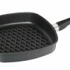 AMT Gastroguss AMT Eckpfanne Hoch Mit BBQ-Grillmuster Und Stiel